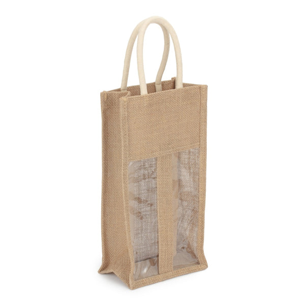 Red Hamper Bottle Jute Bag