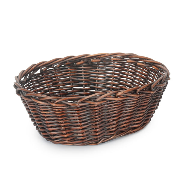 red hamper Broad Oval Tray