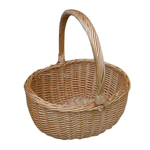 red hamper Buff Hollander Wicker Shopping Basket