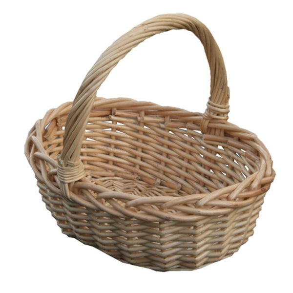 red hamper Childs Oval Wicker Shopping Basket