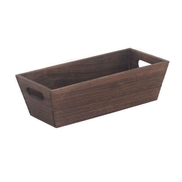 red hamper Dark Wooden Packing Trough