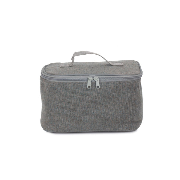 Red Hamper Grey Tweed Insulated Cool Bag