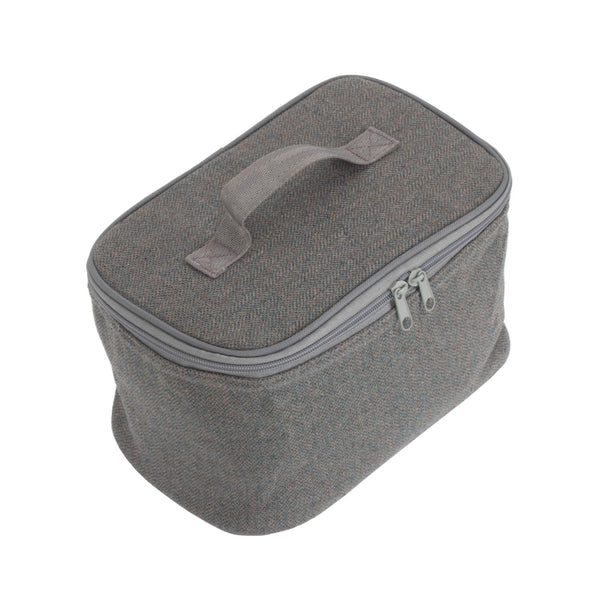 Red Hamper Grey Tweed Insulated Cool Bag