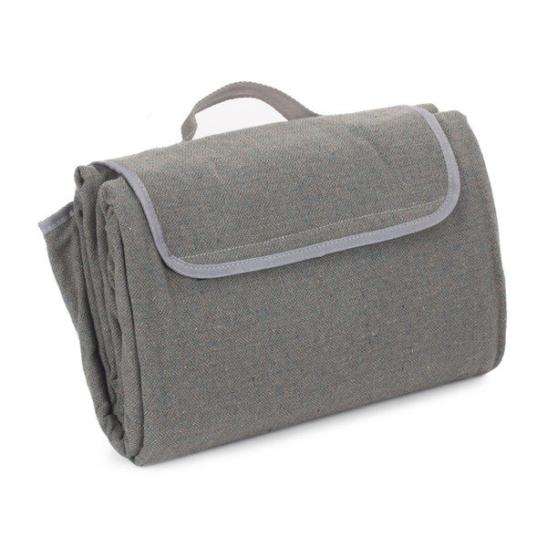 red hamper Grey Tweed Picnic Blanket