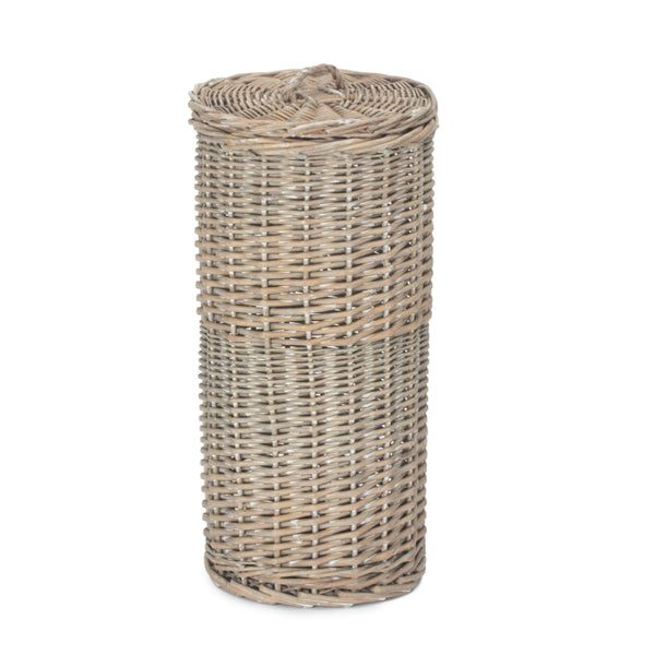 red hamper Grey Wash Round 3 Toilet Roll Holder