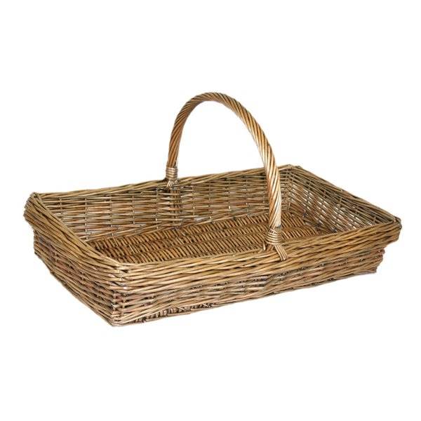 red hamper Kew Garden Wicker Trug Basket