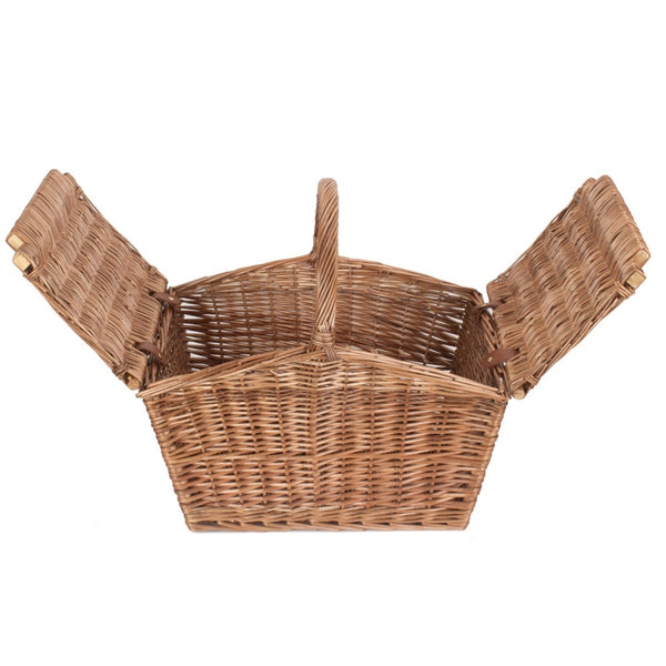 Red Hamper Large Elegant 50cm Wicker Picnic Basket
