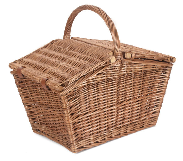 Red Hamper Large Elegant 50cm Wicker Picnic Basket