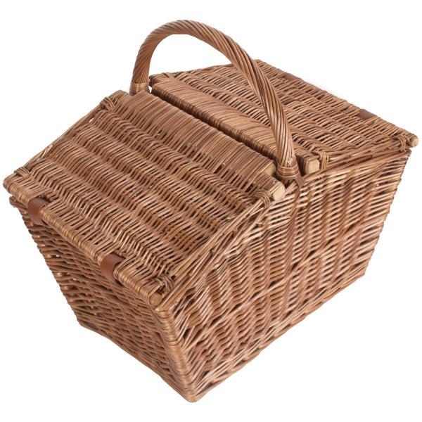 red hamper Large Elegant 50cm Wicker Picnic Basket
