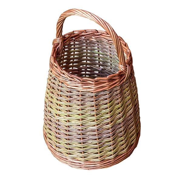 red hamper Large Wicker Berry Collecting Basket