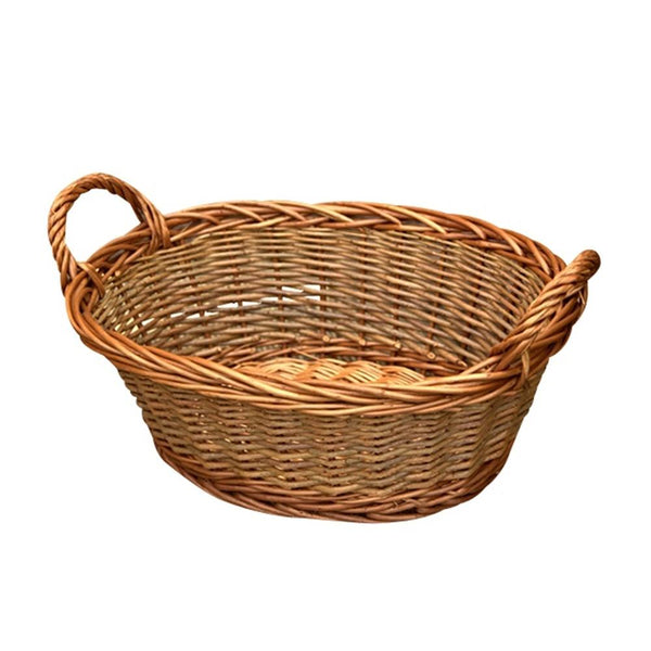 red hamper Mini Buff Willow Eton Oval Wicker Tray