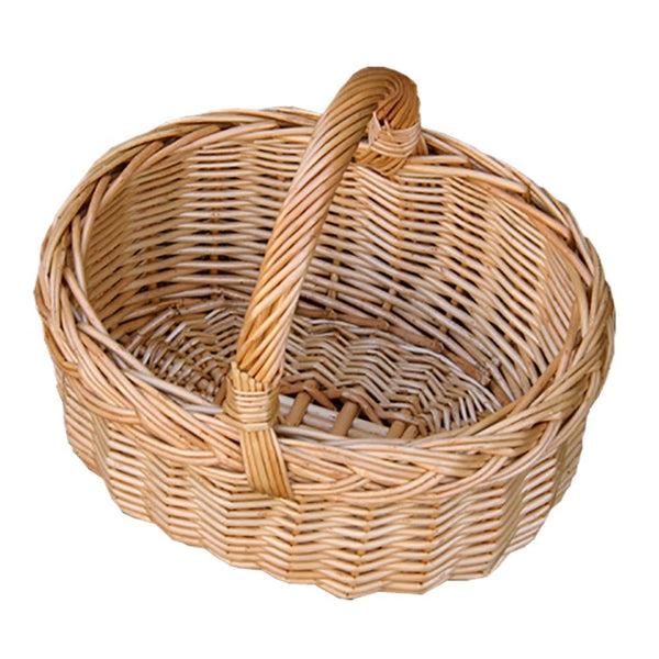 red hamper Mini Car Wicker Shopping Basket