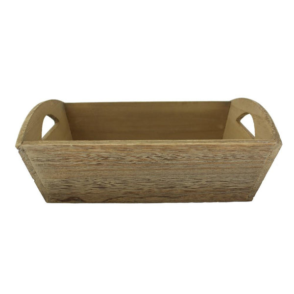 red hamper Oak Effect Small Wooden Storage Tray