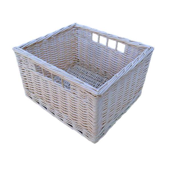 red hamper Provence Wicker Kitchen Storage Basket