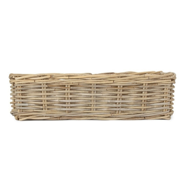 Red Hamper Rectangular Rattan Storage Tray