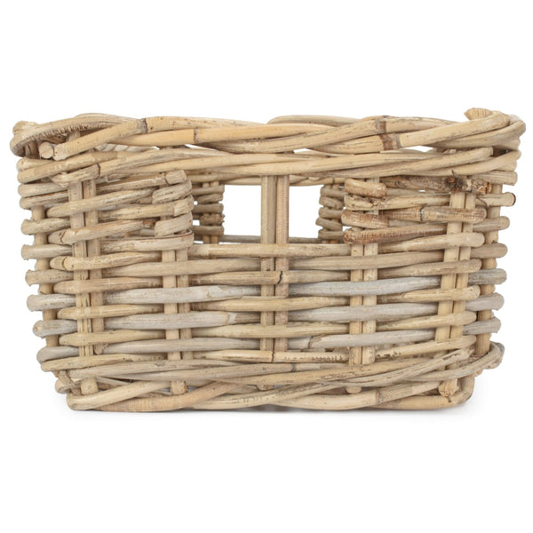 Red Hamper Rectangular Rattan Storage Tray