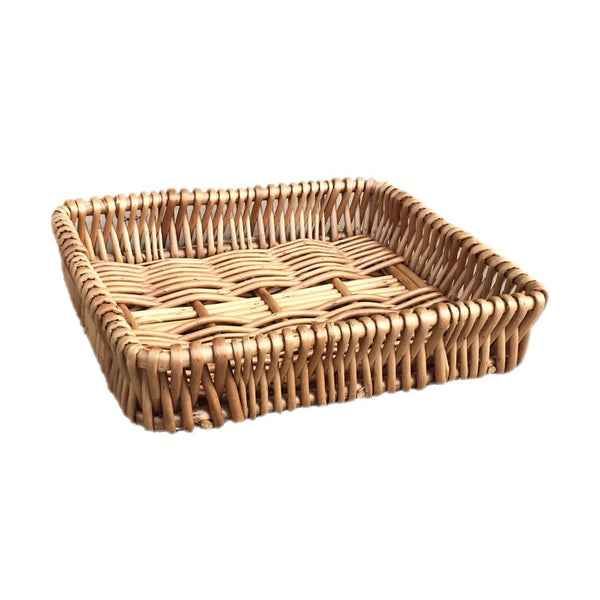 Red Hamper Shallow Wicker Serving Tray