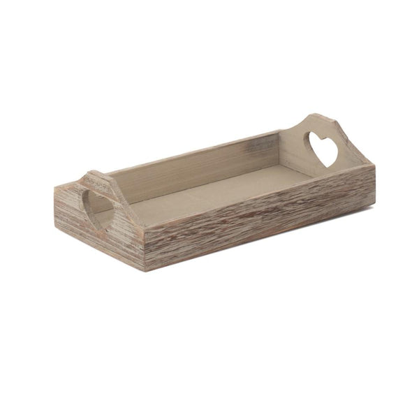 Red Hamper Shallow Wooden Heart Cut Out Tray