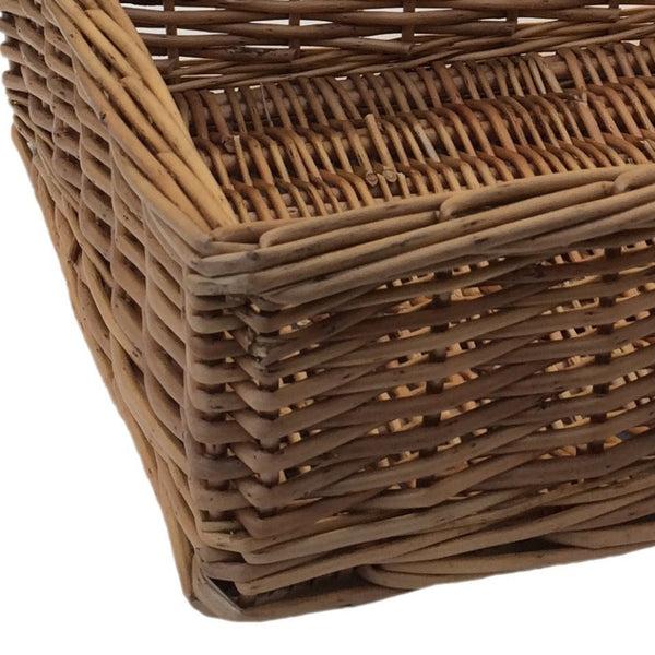 Red Hamper Small Double Steamed Wicker Tray