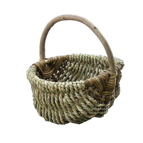 red hamper Small Millie Sea Grass Shopping Basket