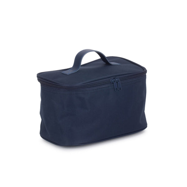 red hamper Small Navy Blue Insulated Cooler Bag