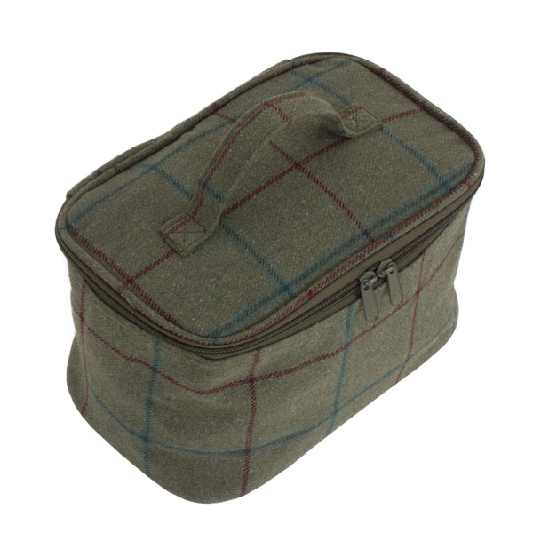 Red Hamper Small Tweed Cooler Bag