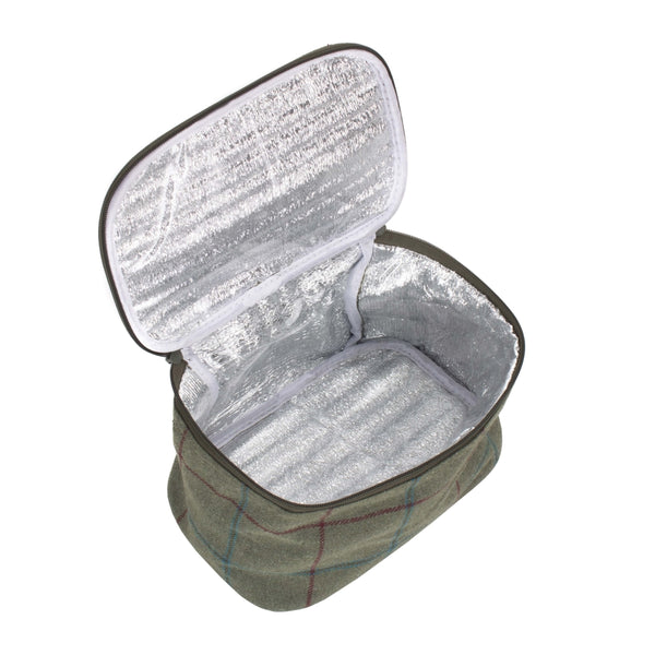 Red Hamper Small Tweed Cooler Bag