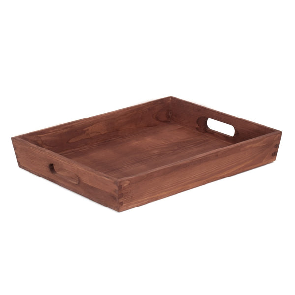 Red Hamper Soft Wood Wooden Serving Tray
