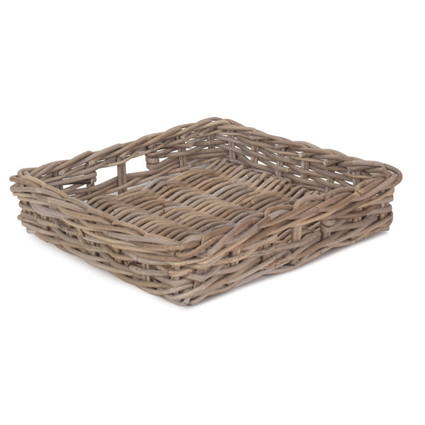 Red Hamper Square Rattan Serving Tray