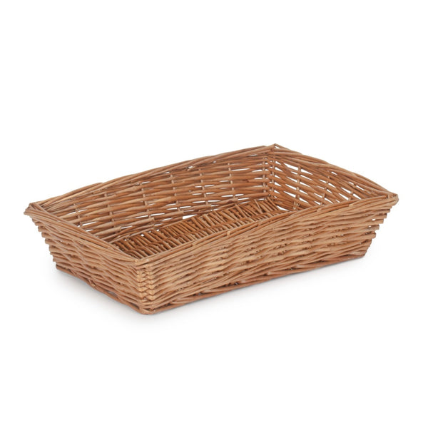 red hamper Tapered Wicker Rectangular Tray
