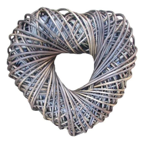 red hamper Wicker Large Heart Shaped Wreath