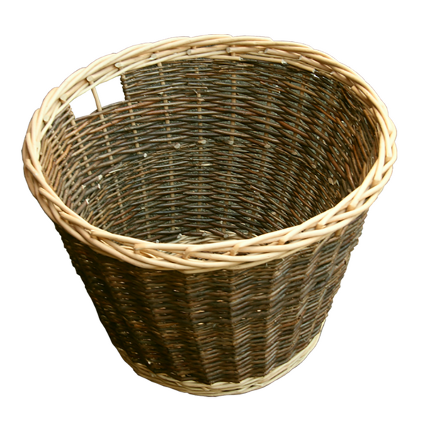 red hamper Wild Willow Wicker Log Basket