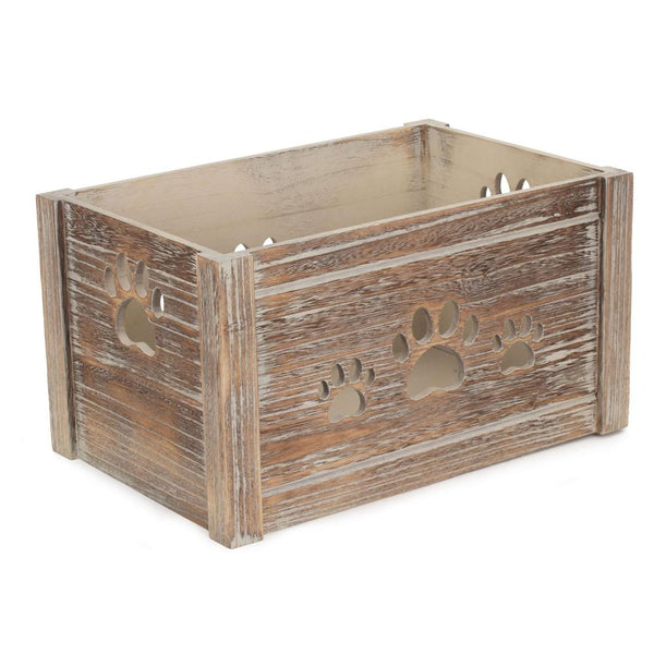 red hamper Wooden Dog Toy Storage Box