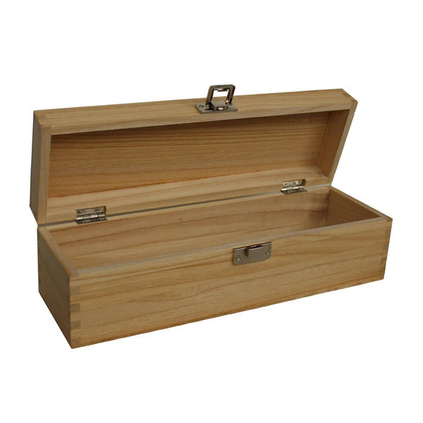 red hamper Single Bottle Clear Varnish Wooden Display Box