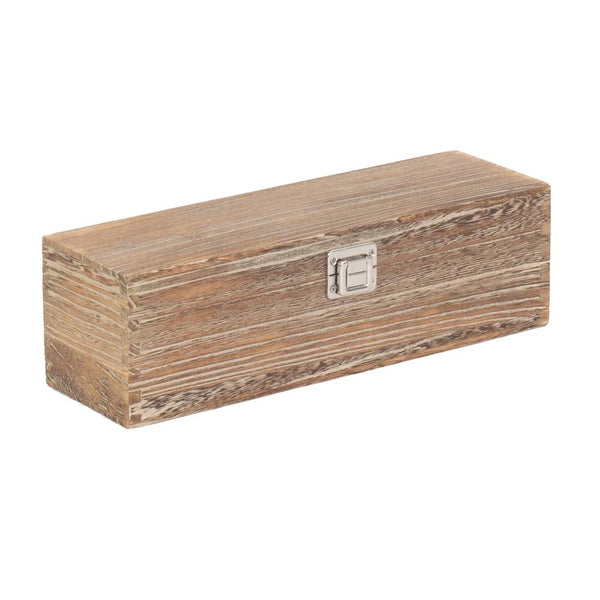 red hamper Single Bottle Oak Effect Wooden Display Box
