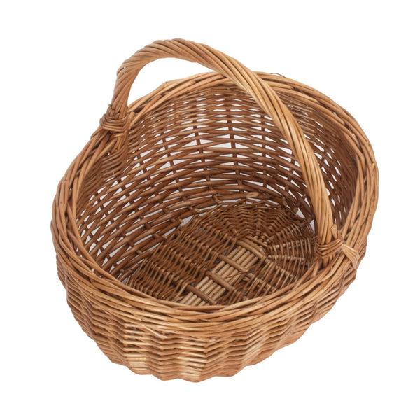 Red Hamper Small Deluxe Double Steamed Wicker Shopping Basket