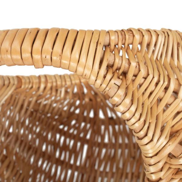 Red Hamper Small Gondola Buff Willow Shopping Basket