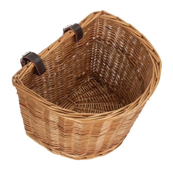 Red Hamper Small Wicker Front Fixing Bicycle Bike Basket