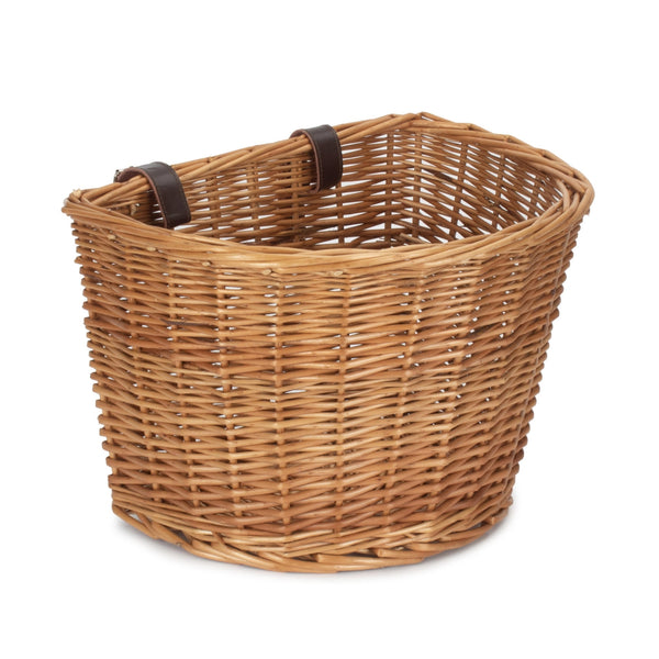 red hamper Small Wicker Front Fixing Bicycle Bike Basket