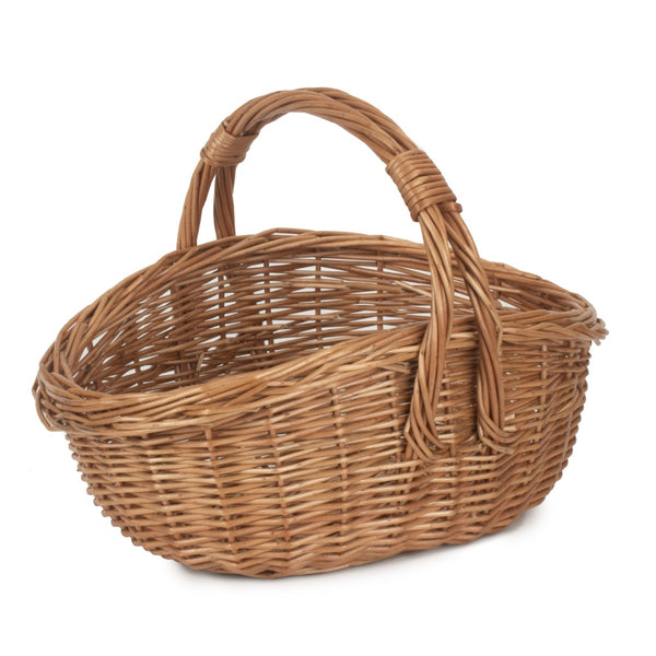 Red Hamper Traditional Cookery Wicker Shopping Basket