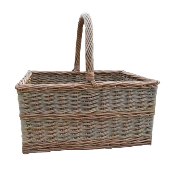 red hamper Triple Weave Butchers Wicker Shopping Basket