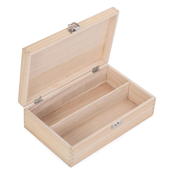 red hamper Two Bottle Clear Varnish Wooden Display Box