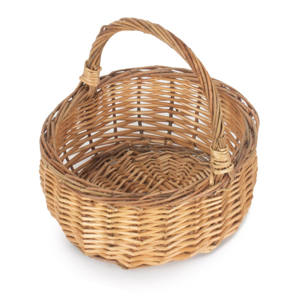 Red Hamper Two Tone Willow Mini Wicker Shopping Basket