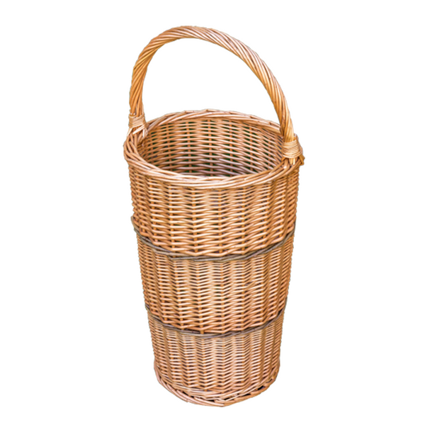 red hamper Wicker Umbrella Walking Stick Basket with Handle