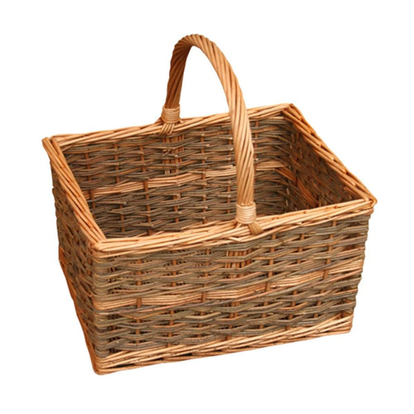 red hamper Yorkshire Rectangular Wicker Shopping Basket