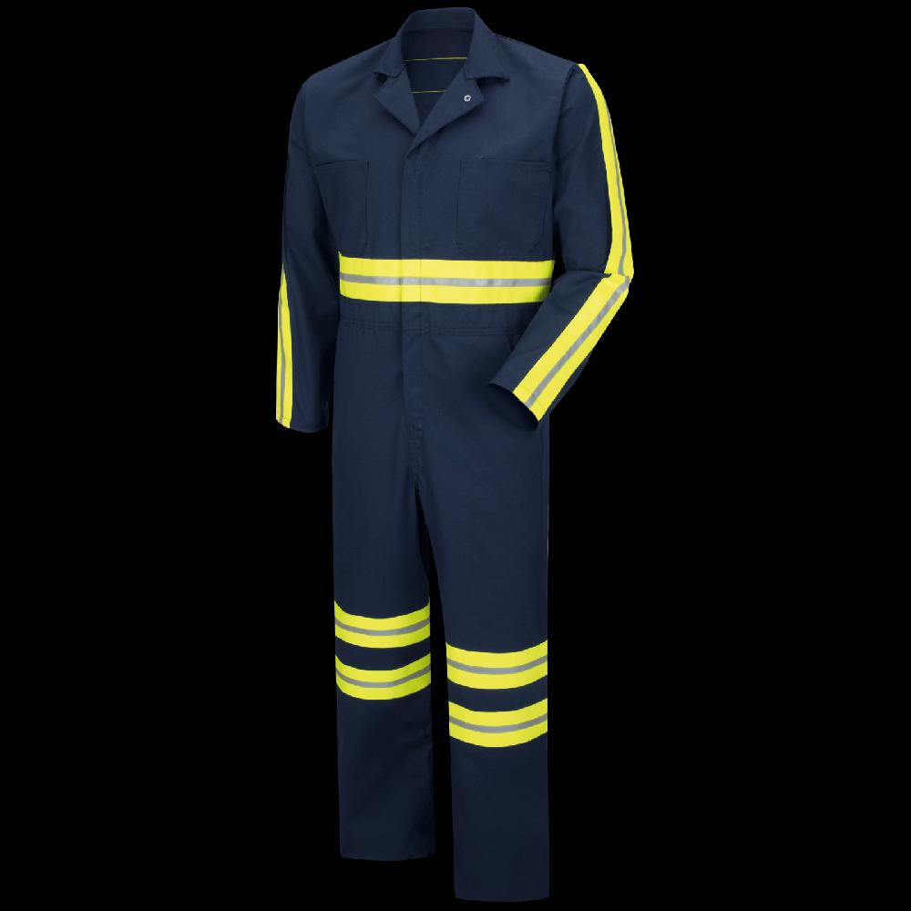 red kap Enhanced Visibility Twill Action Back Coverall