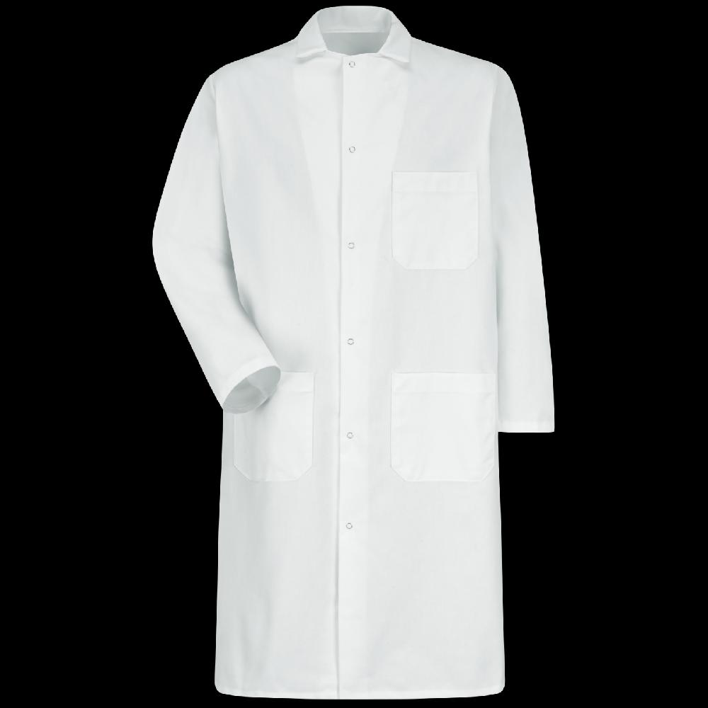 red kap Gripper-Front Butcher Frock with Exterior Pocket