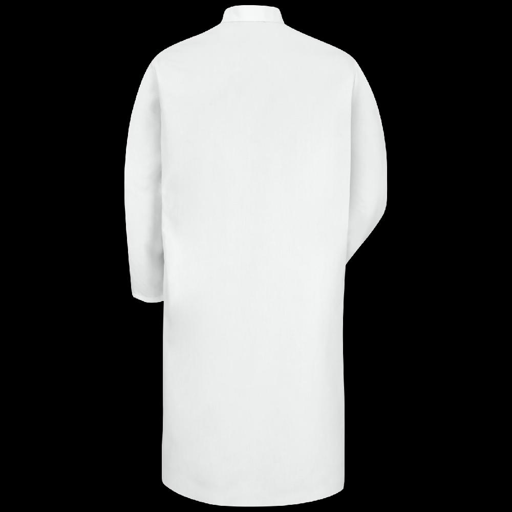 Red Kap Gripper-Front Spun Polyester Butcher Coat With Exterior Pocket