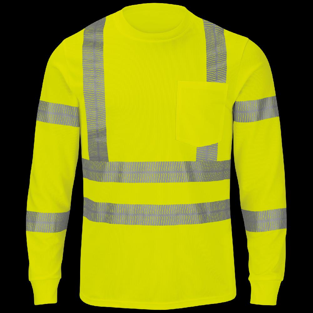 red kap Long Sleeve Hi-Visibility T-Shirt Type R Class 3