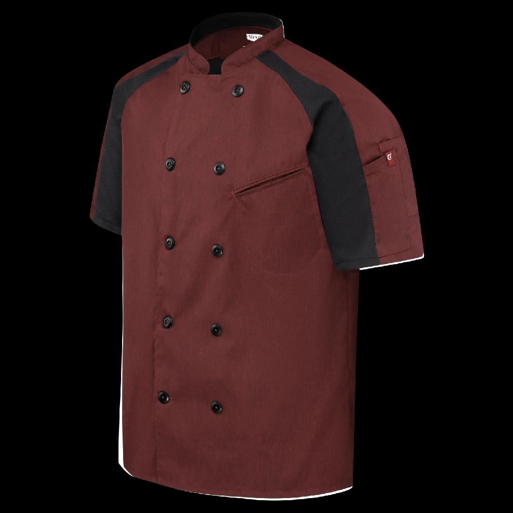 Red Kap Men's Airflow Raglan Chef Coat With OilBlok